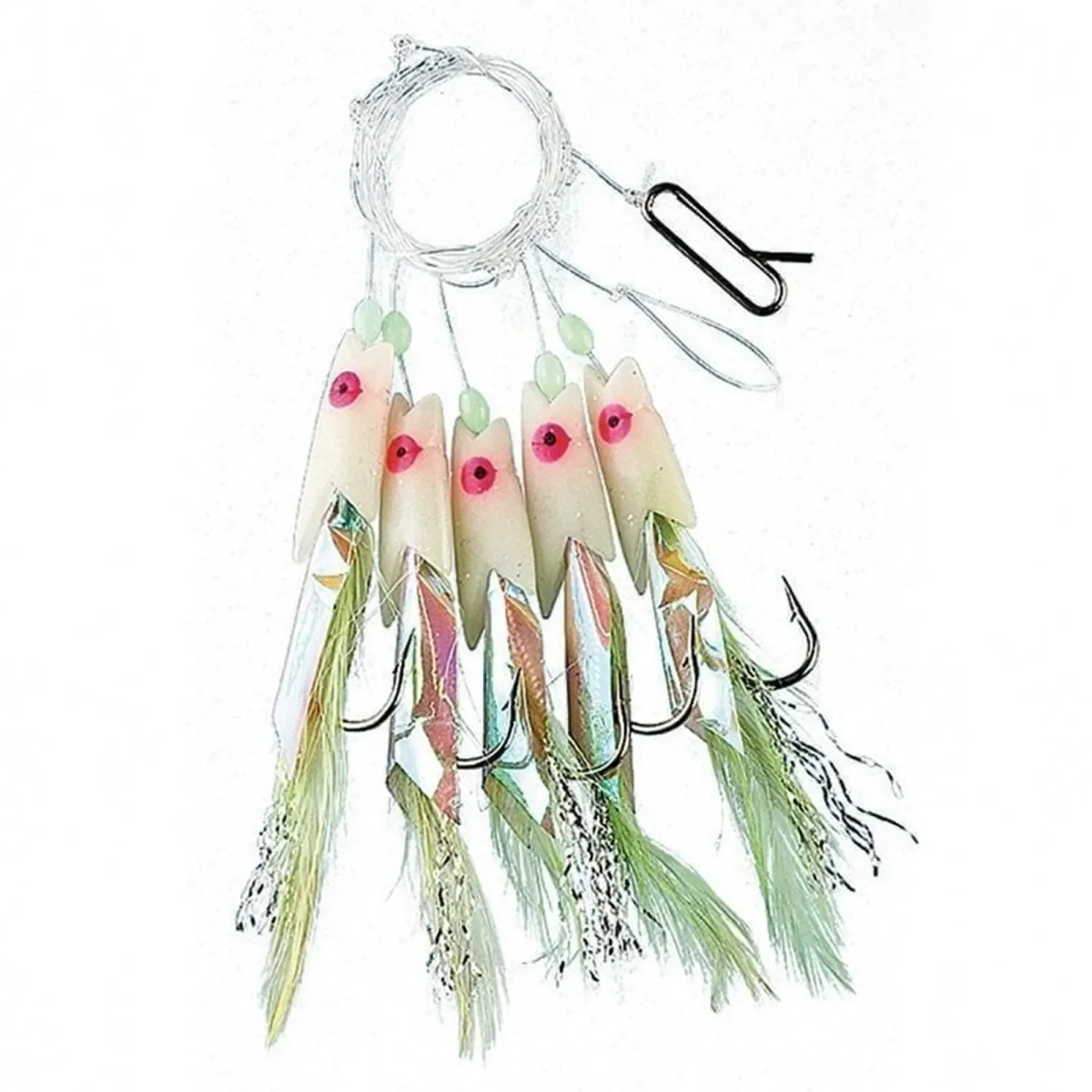 Räktackel grön 5 krokar