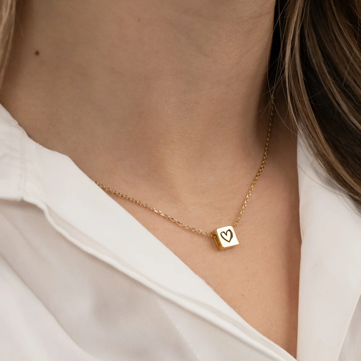 BOX HEART GOLDEN PENDANT - Bild 3