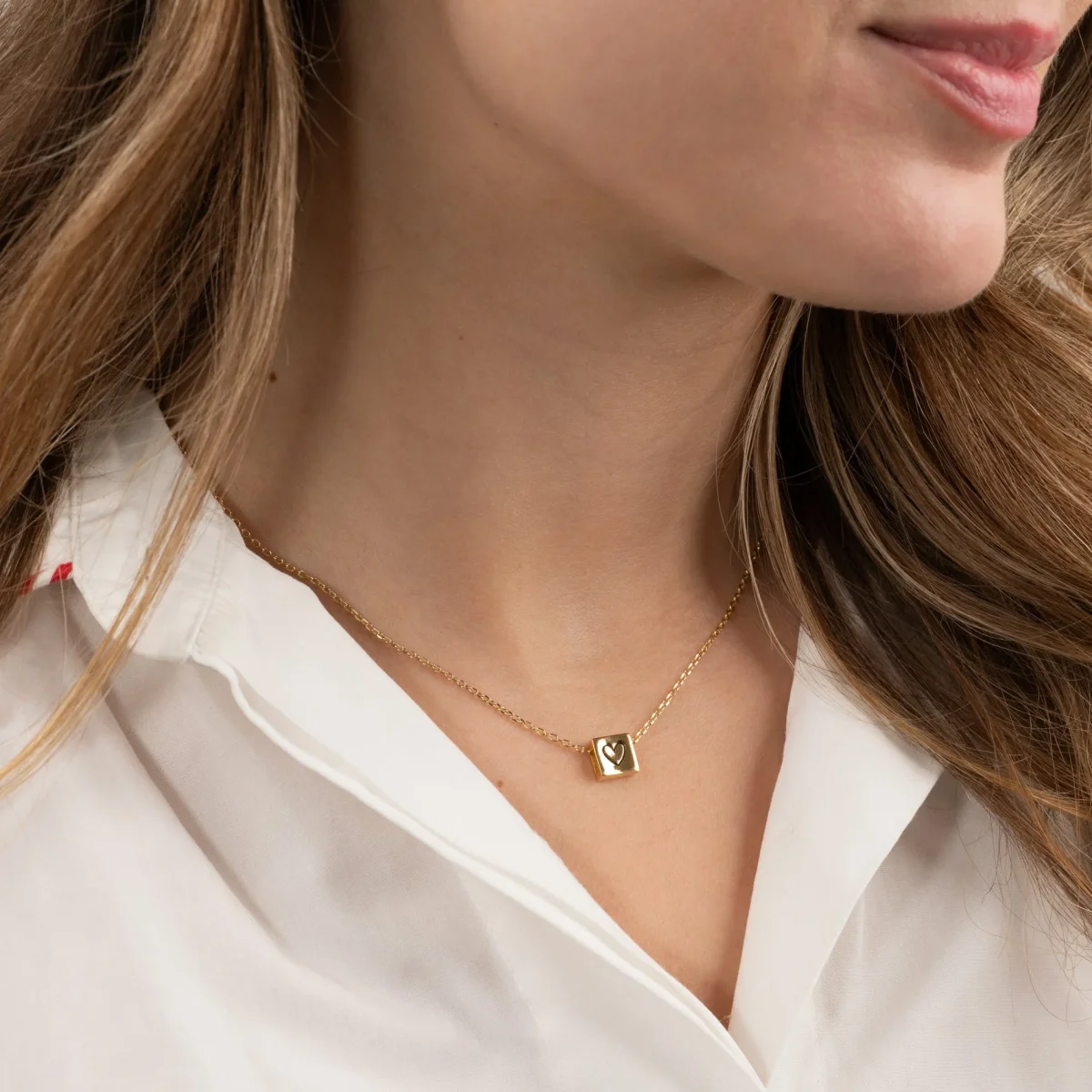 BOX HEART GOLDEN PENDANT - Bild 5