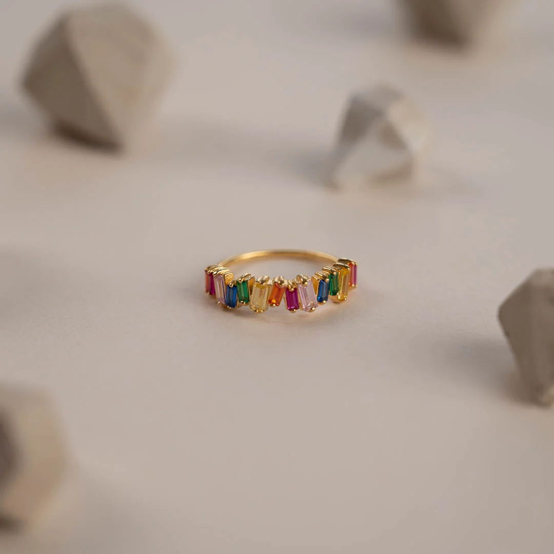 VERONICA RAINBOW GOLDEN RING - Bild 5